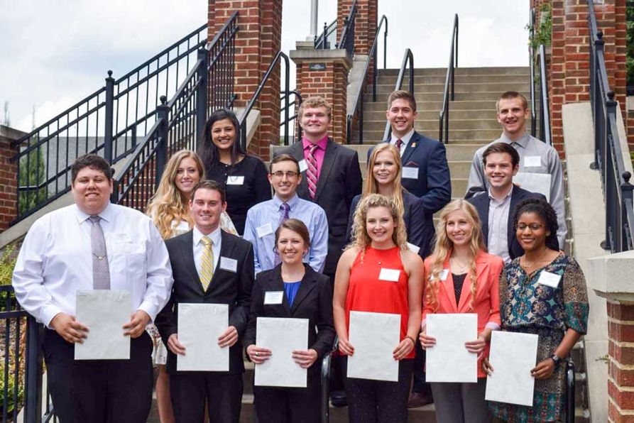 Category winners and runner ups from the 2017 Summer Undergraduate Research Symposium held at West Virginia University on July 27, 2017