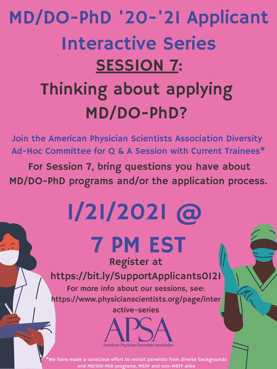 Flyer for MD/DO-Phd Q&A Session
